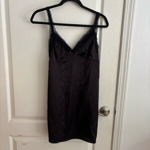 Cozy Rozy lace trim slip dress